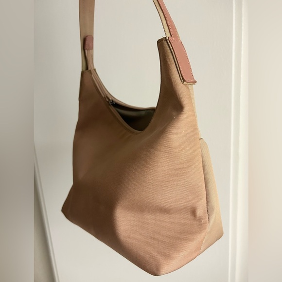 Authentic GUCCI y2 Jackie Shoulder Bag TwoTone Creamy Taupe Canvas/Leather - Picture 12 of 16